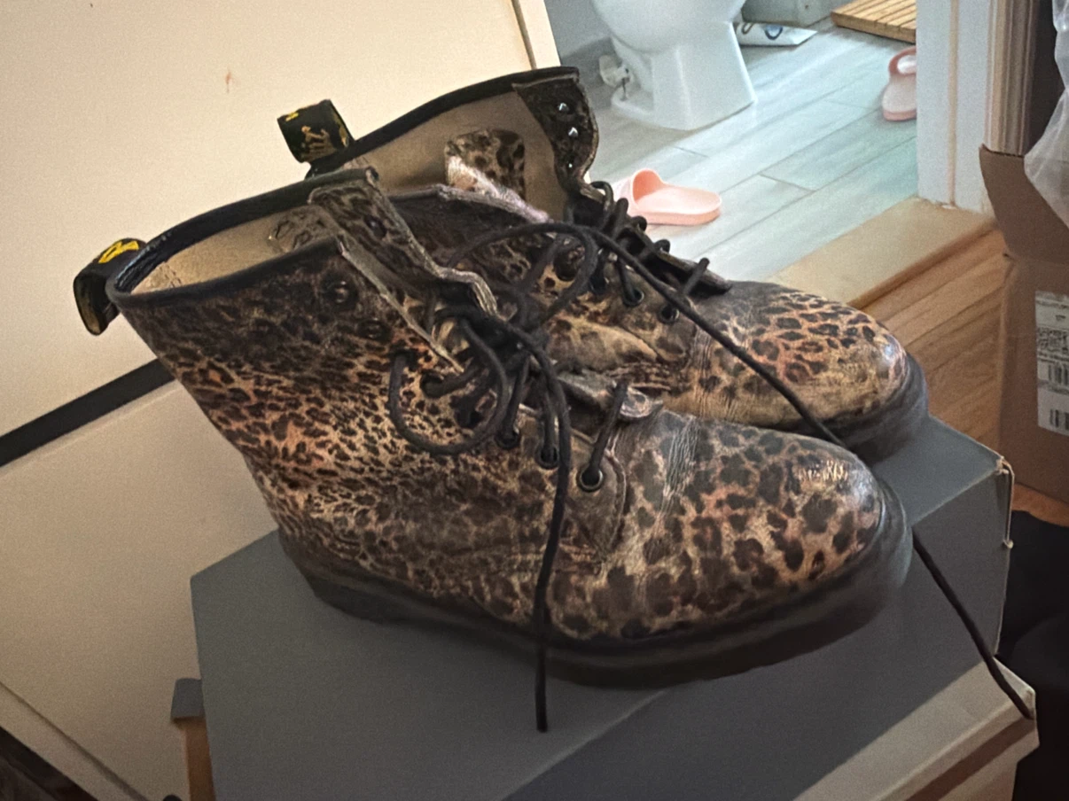 Dr. Martens Leopard Print Boots