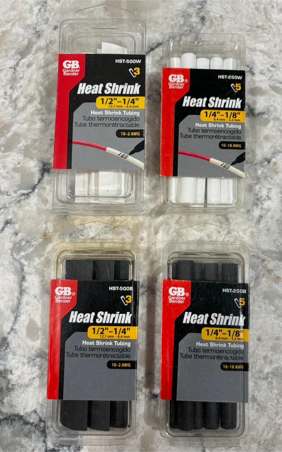 (New)Gardner Bender Heat Shrink Tubing Assortment