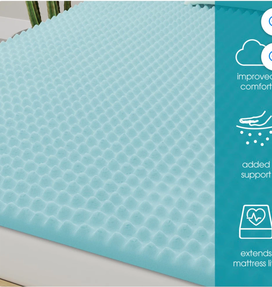 COMFORTZEN® 2.75-inch Gel Fusion Memory Foam Mattress Topper - photo 4