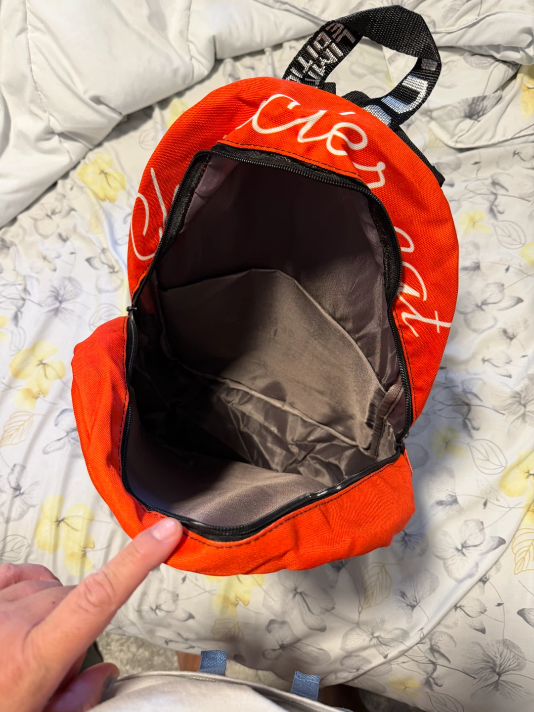 Red Backpack with DJ Cat Graphic - photo 2