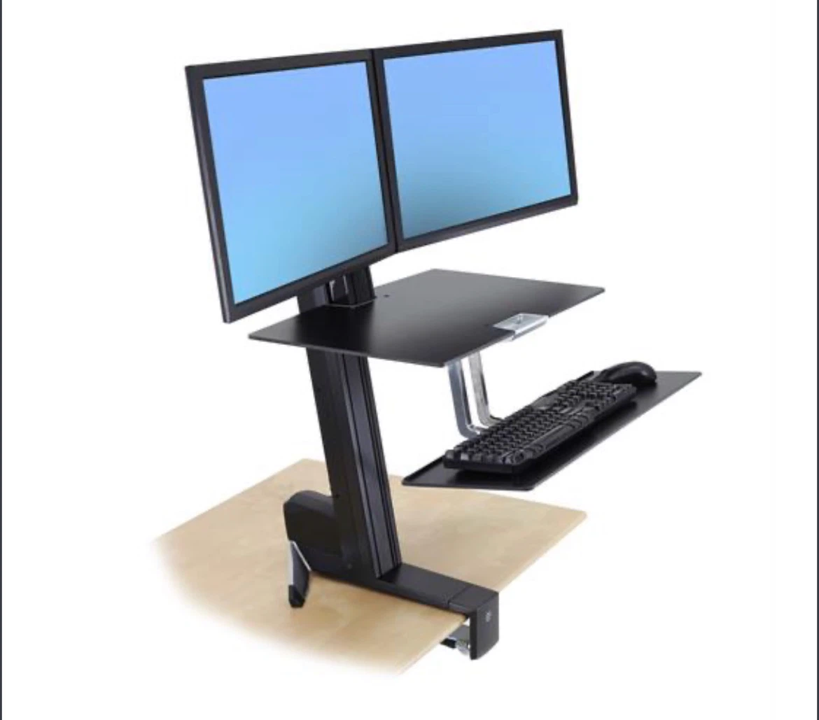Standing Desk Converter - ErgoTron WorkFit S Dual Monitor - photo 2