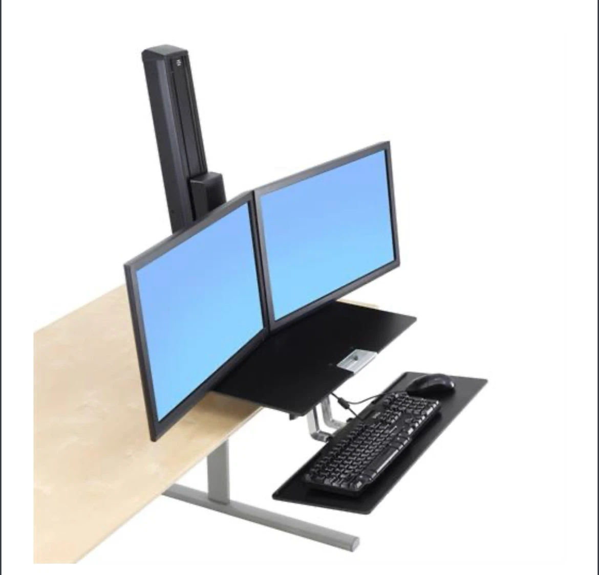 Standing Desk Converter - ErgoTron WorkFit S Dual Monitor - photo 3