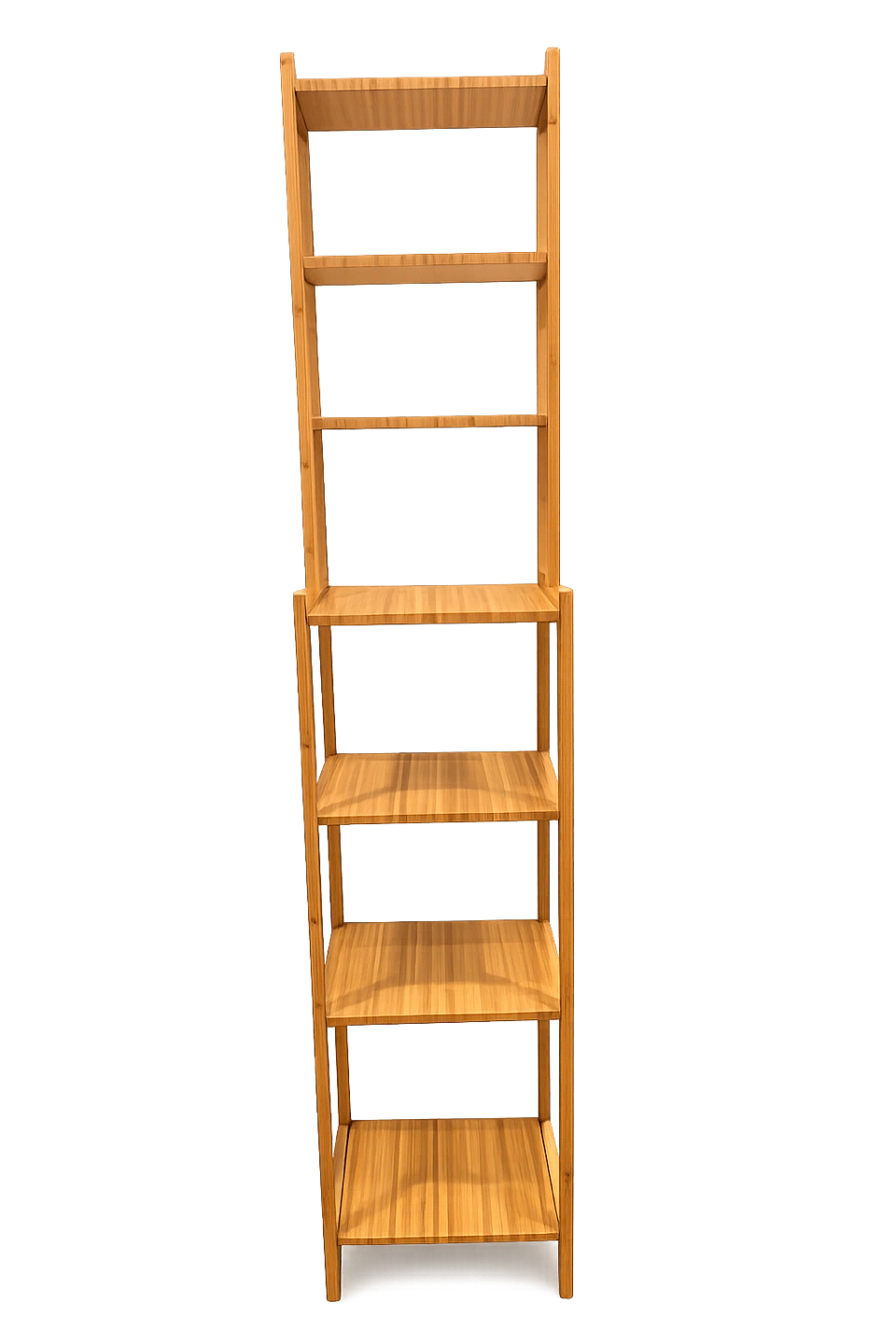 Used Bamboo Ladder Shelf