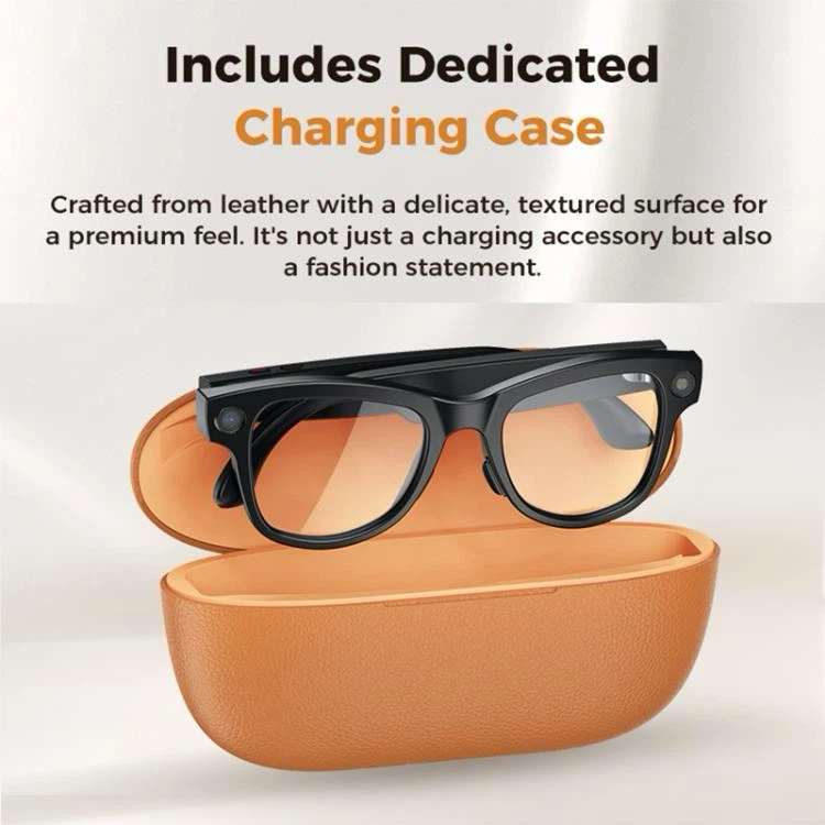 MO2 Ultra Al Smart Glasses with Black Charging Case - photo 3