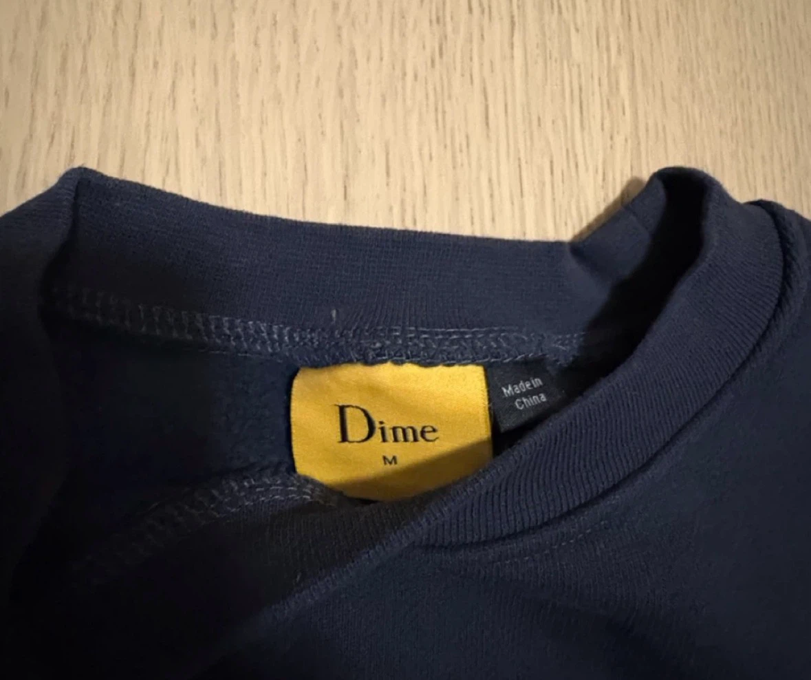 Dime Navy Crewneck Sweatshirt - Size M - photo 2
