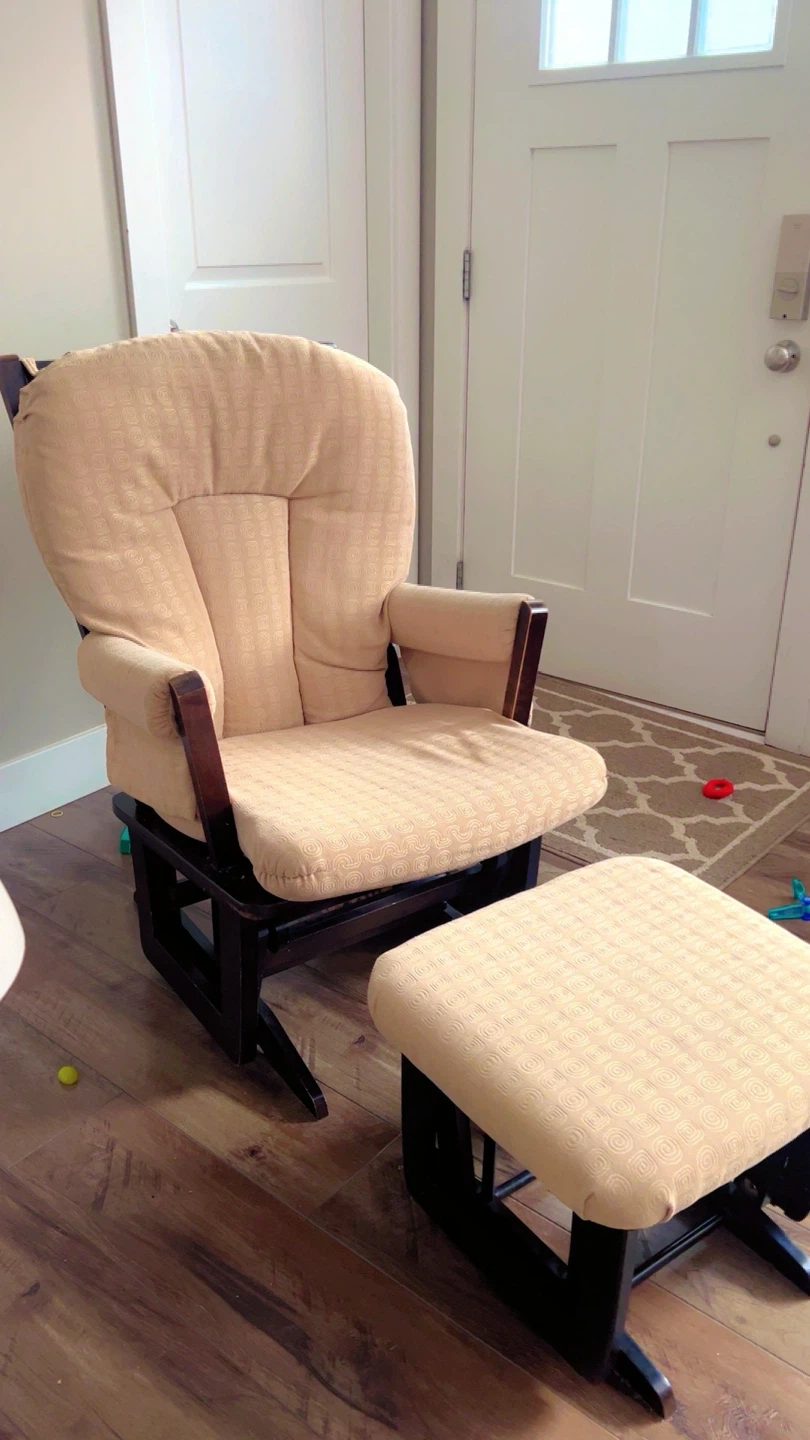 Glider Chair and Ottoman Set