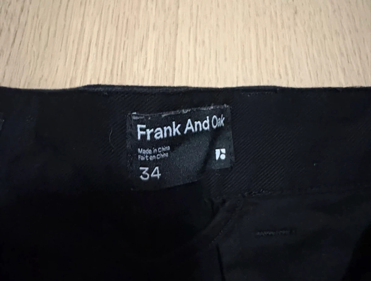 Frank And Oak Black Shorts Size 34 - photo 2