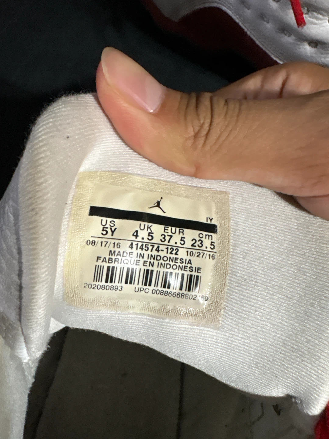 Jordan 13 Retro TD White Red Shoes - photo 3