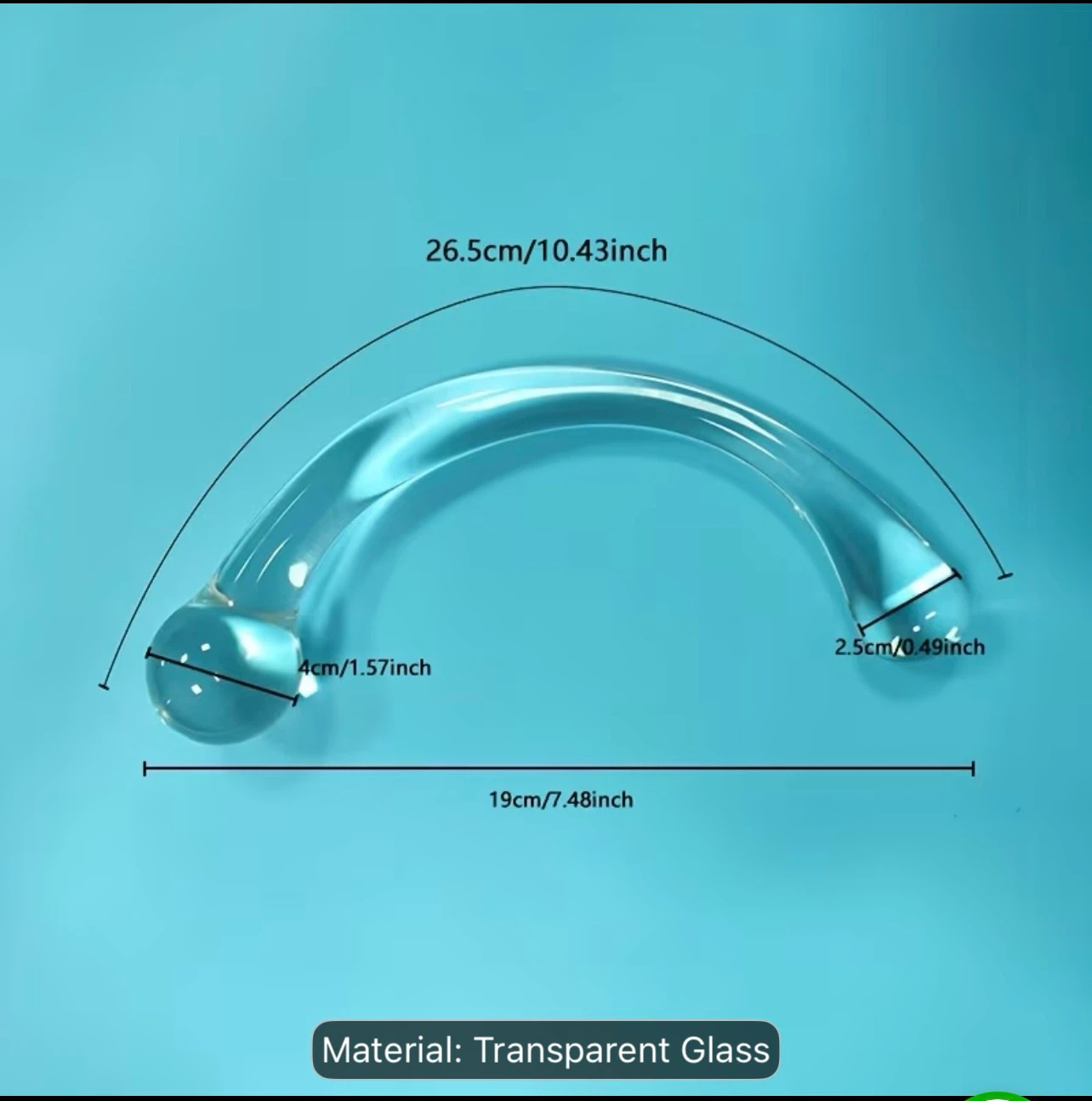 BNIB Glass Facial Massage Tool - photo 3
