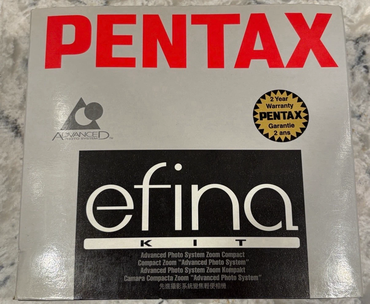 NEW Pentax Efina APS Film Camera. Sealed Battery, Film & Remote