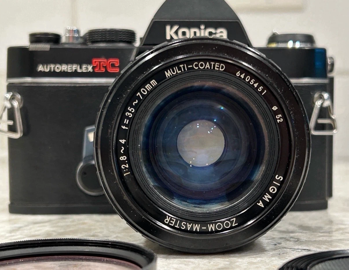 Konica Autoreflex TC 35mm Film Camera w/ Sigma 35-70mm Lens - photo 3