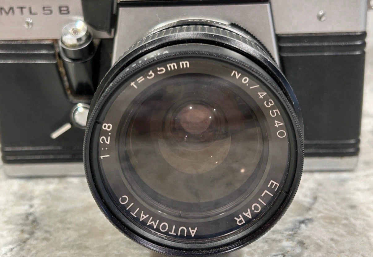 Praktica MTL 5B 35mm Film Camera w/ Elicar 35mm f/2.8 Lens - photo 4