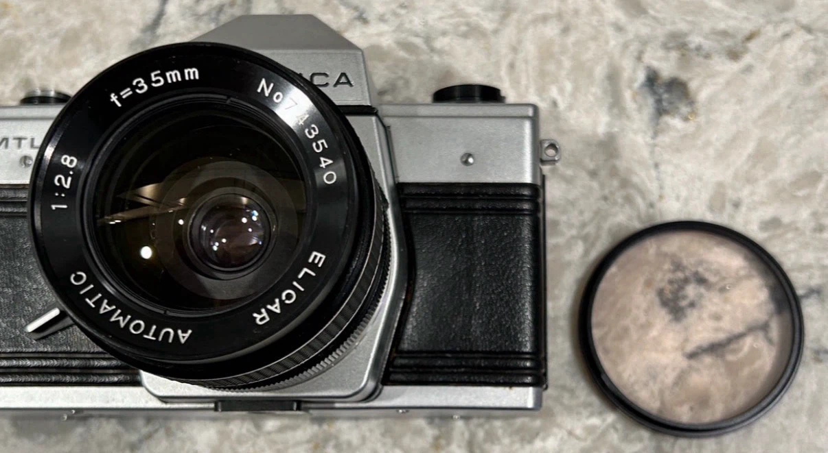 Praktica MTL 5B 35mm Film Camera w/ Elicar 35mm f/2.8 Lens - photo 5