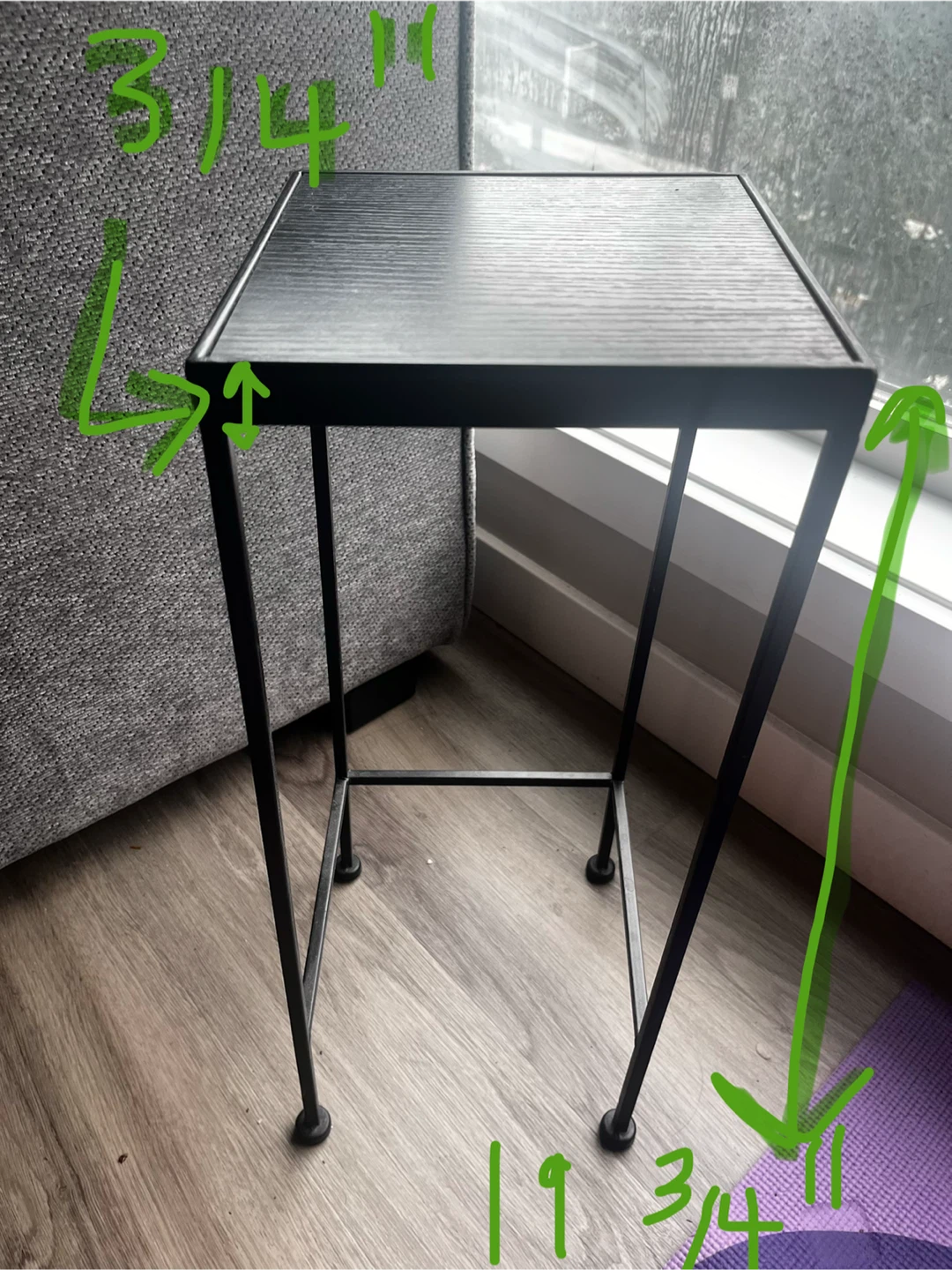 Black Metal Plant Stand - photo 4