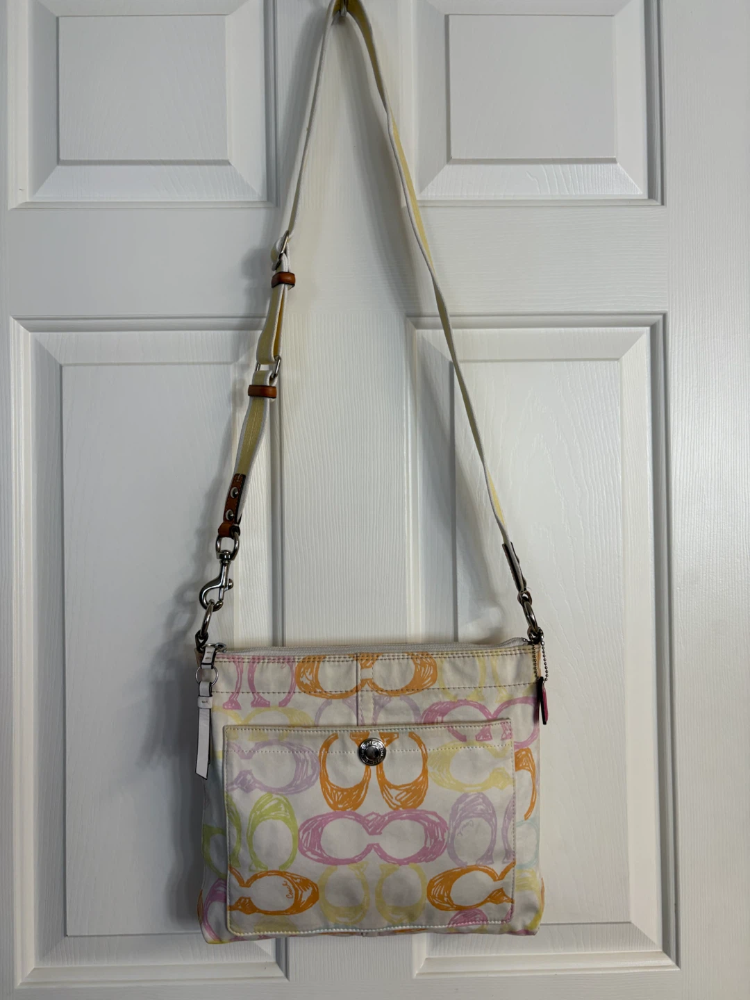 Coach Signature Scribble Swing-pack Crossbody Bag