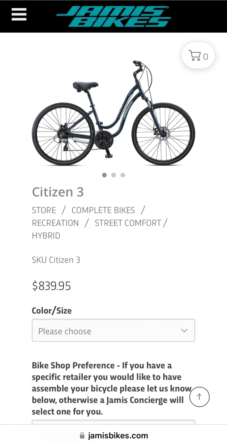 Jamis Citizen 3 Hybrid Bike - photo 2