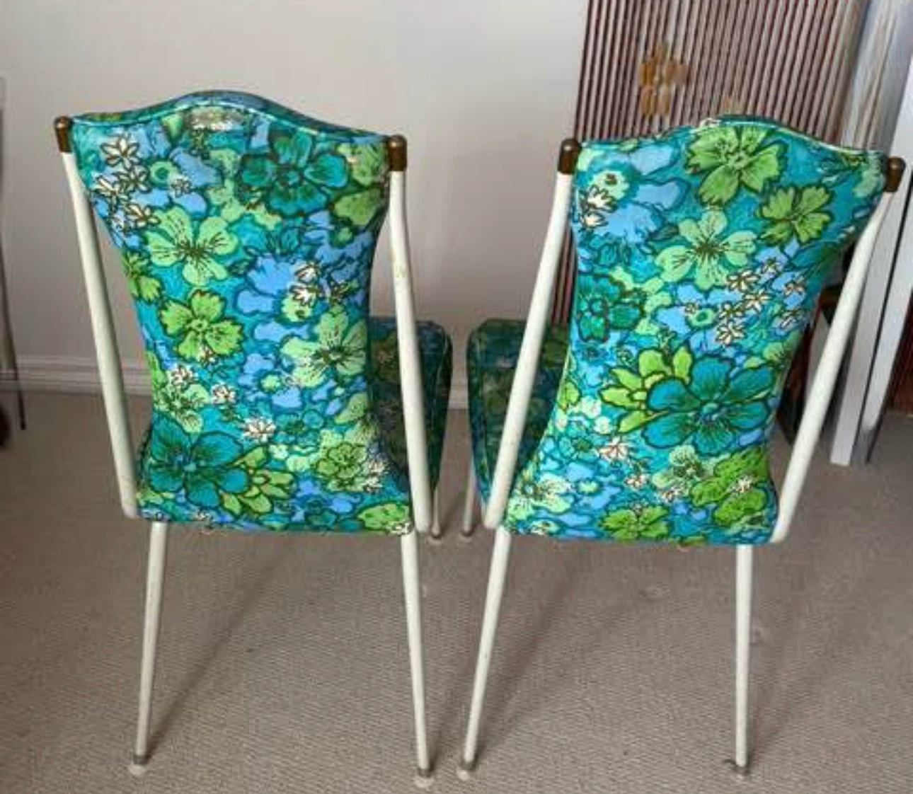 Vintage Retro Floral Dining Chairs (Set of 2) - photo 2