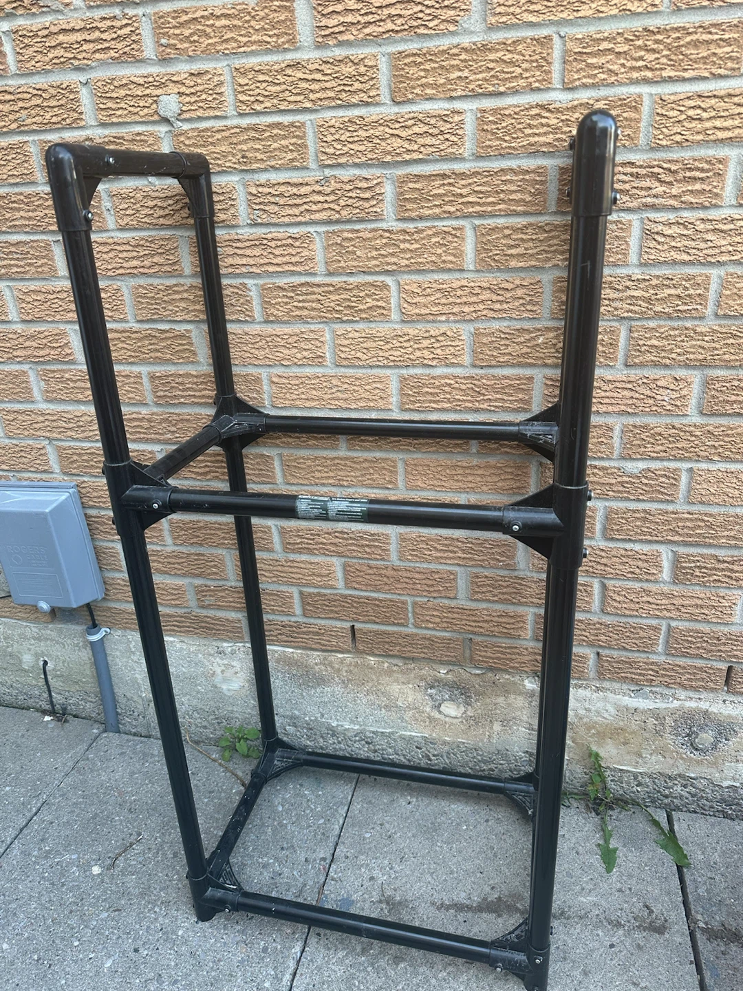 Black PVC tire rack stand - photo 2