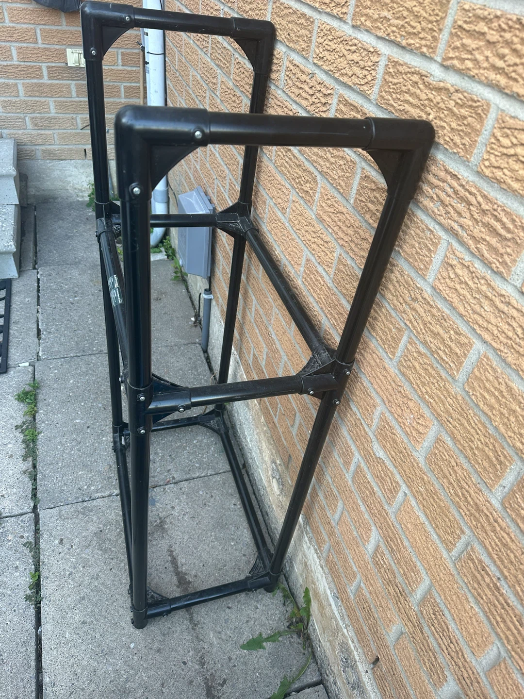 Black PVC tire rack stand - photo 3