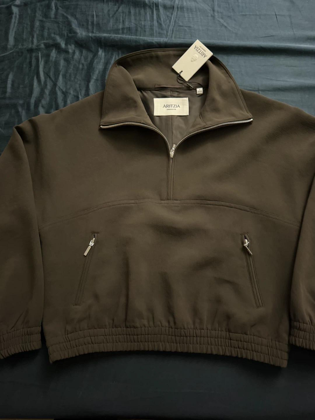 Aritzia Academy Jacket - Crepette Cacao Nib Brown - photo 2