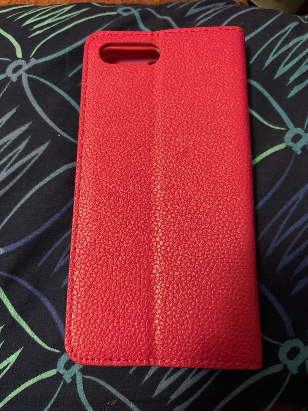 Red Flip Wallet Phone Case with Card Slots