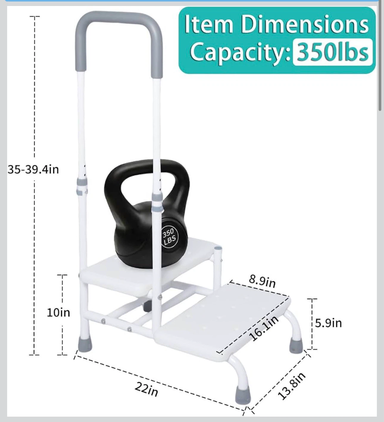 2-Step Stool with Handle SS2 - photo 2