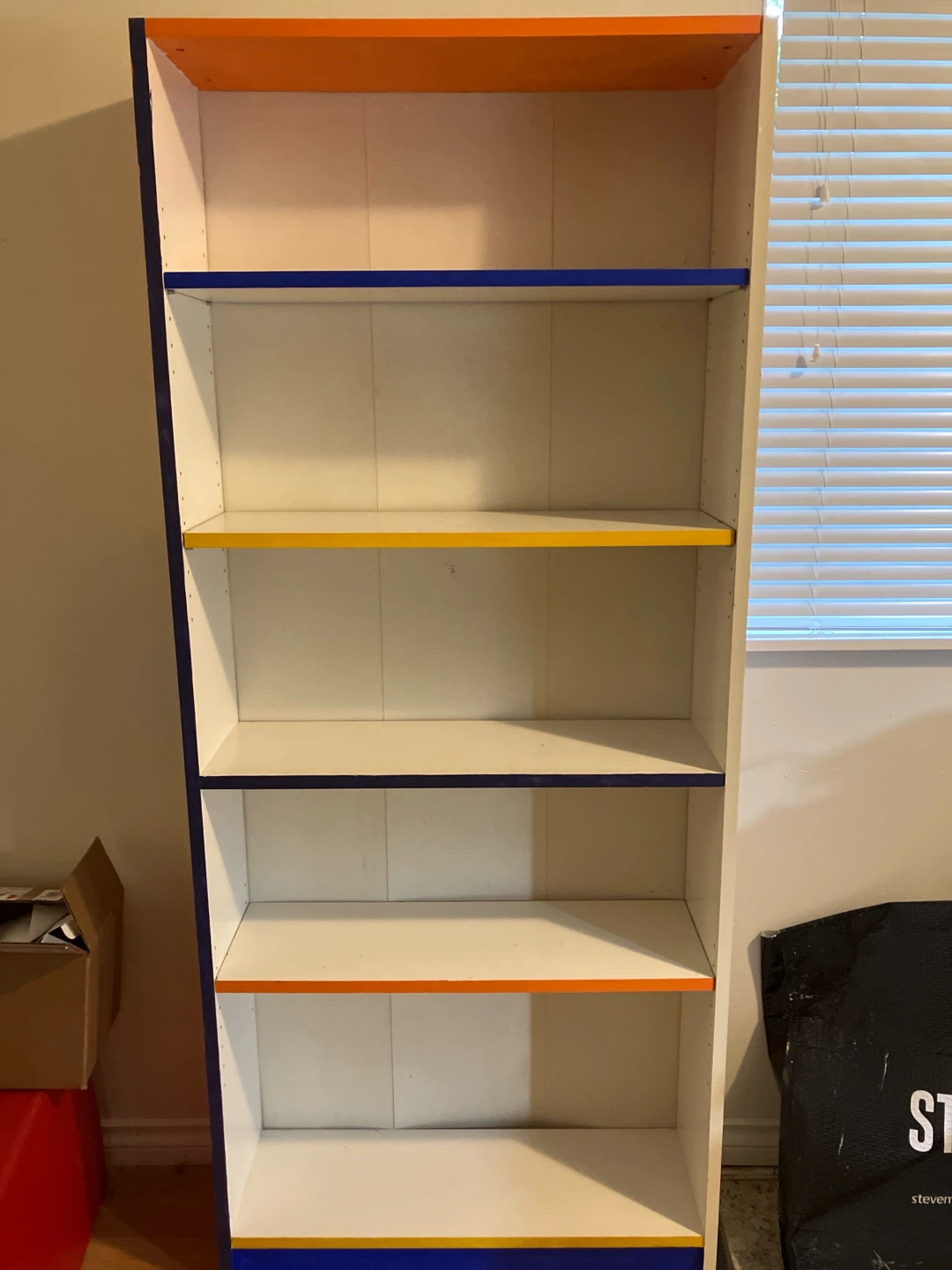 Custom Painted Bookshelf