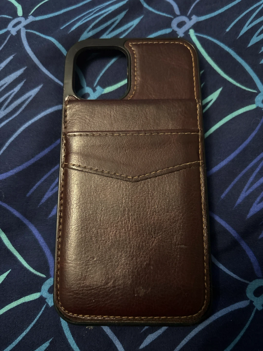 Brown Leather Phone Case with Card Slots - photo 2