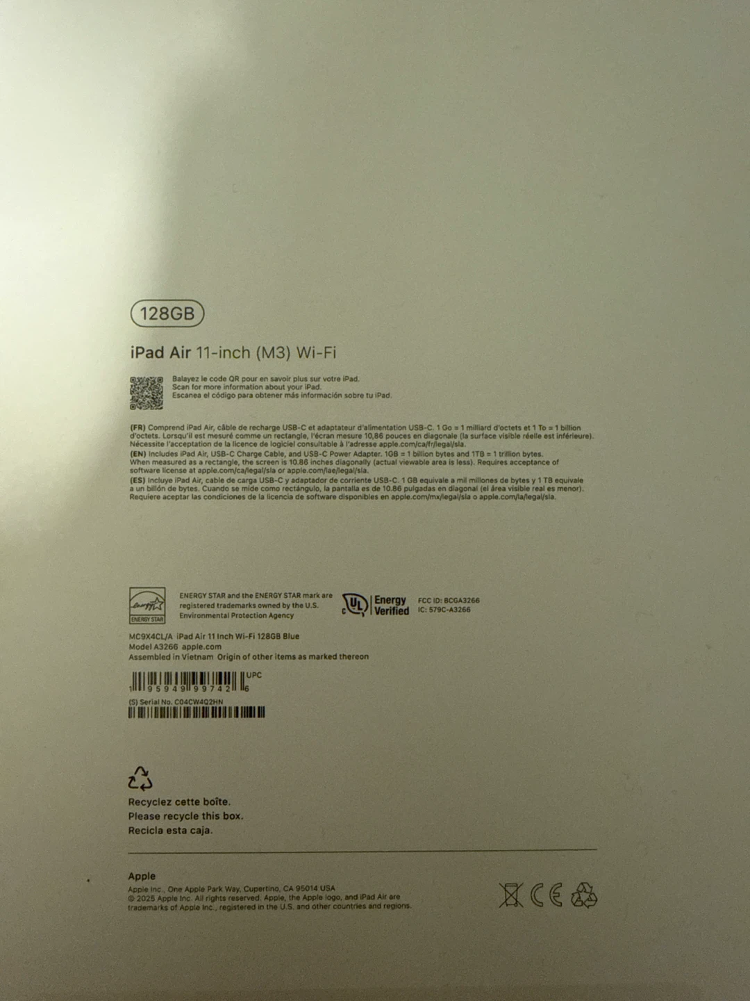 Apple iPad Air (M3) Wi-Fi 11-inch 128GB + Apple Pencil - photo 2