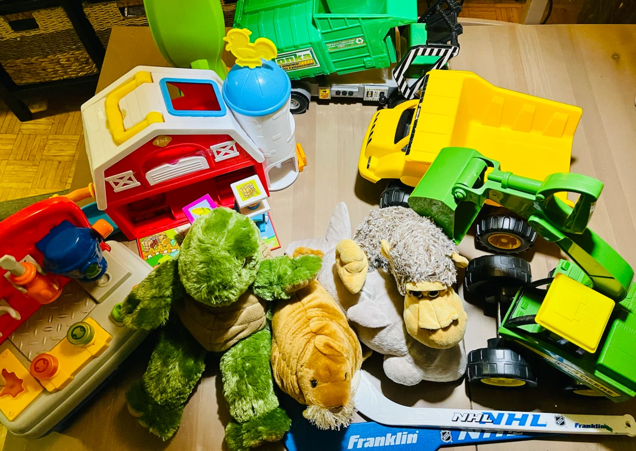 Lovingly used toys need a new home!