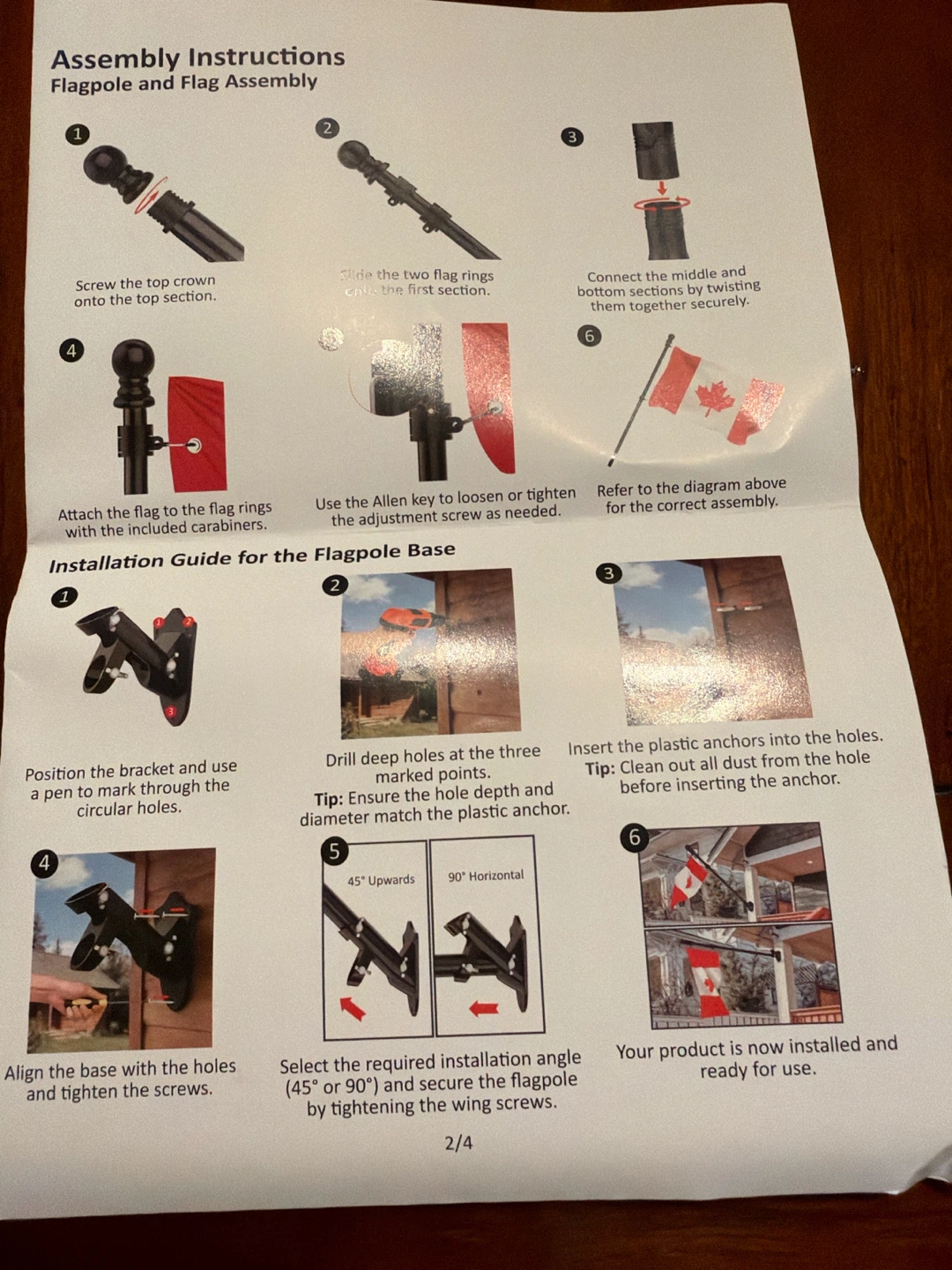Canada Flagpole and Flag Assembly Kit - photo 2