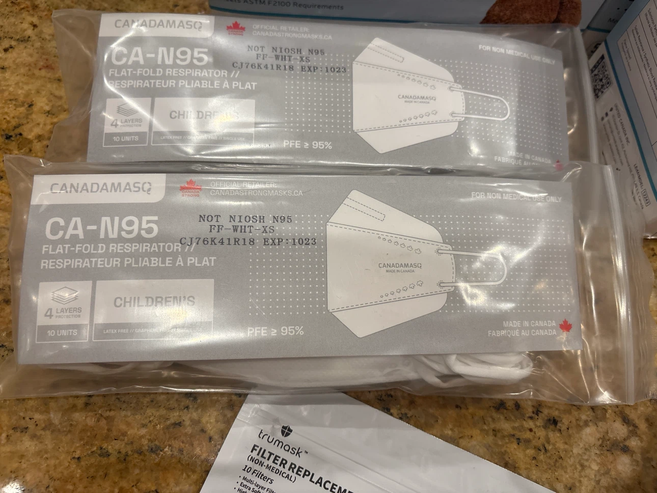 United Canada Children's Surgical Masks & TruMask Filters - photo 2