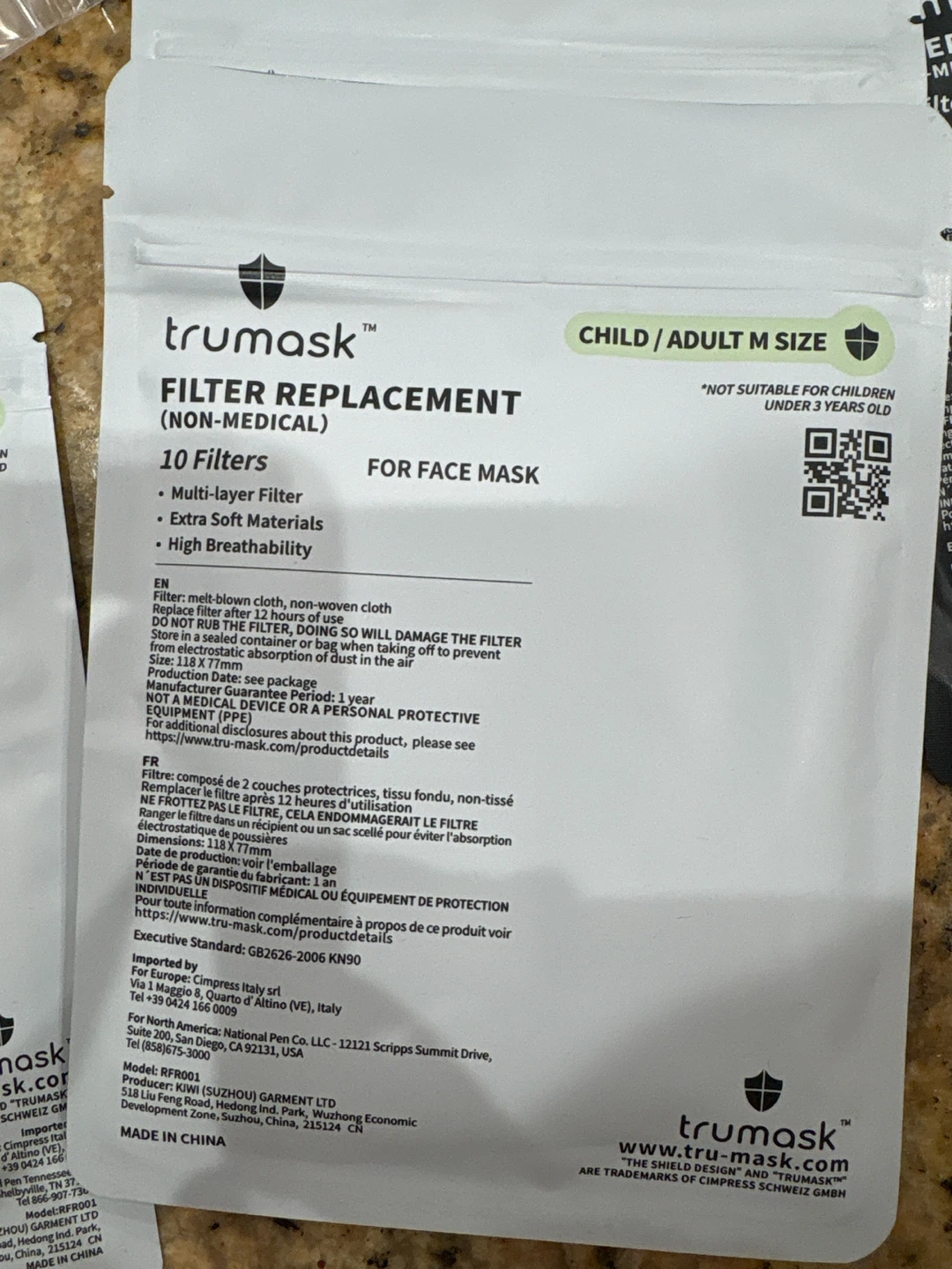 United Canada Children's Surgical Masks & TruMask Filters - photo 3