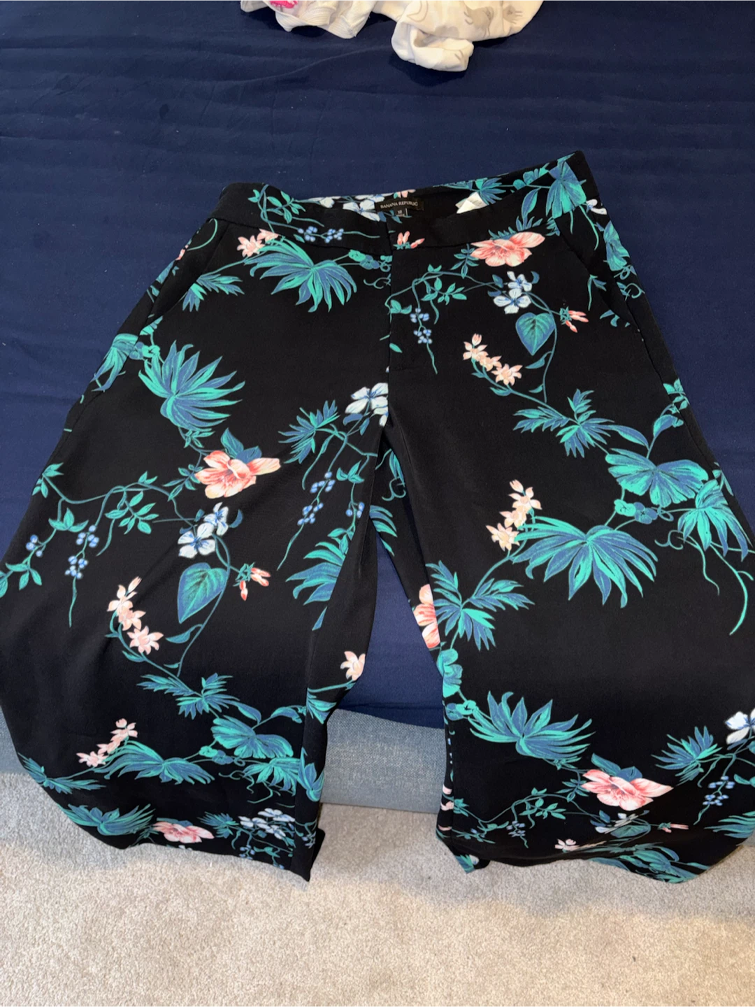 Banana Republic Floral Wide-Leg Pants Size 12