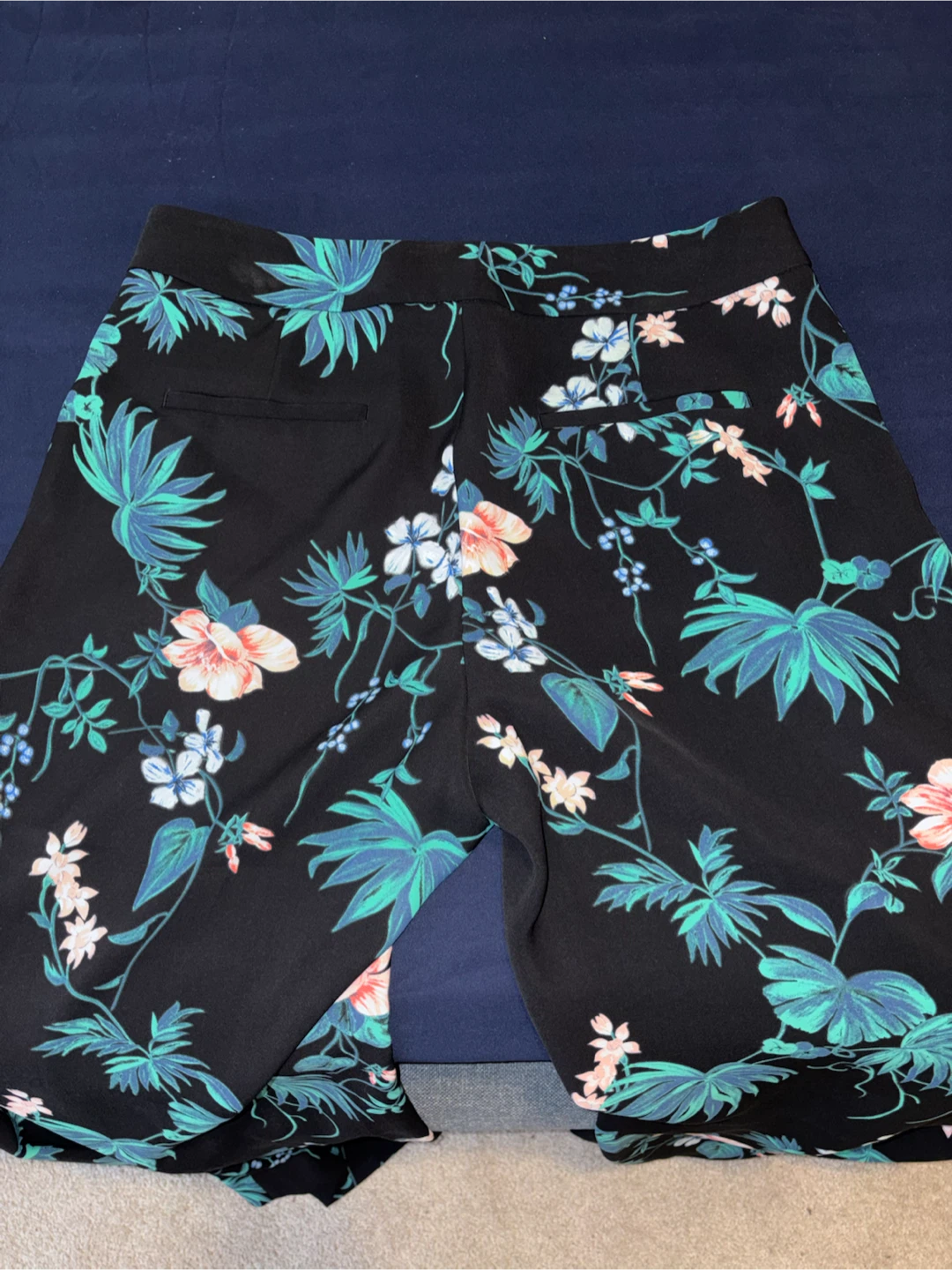 Banana Republic Floral Wide-Leg Pants Size 12 - photo 3