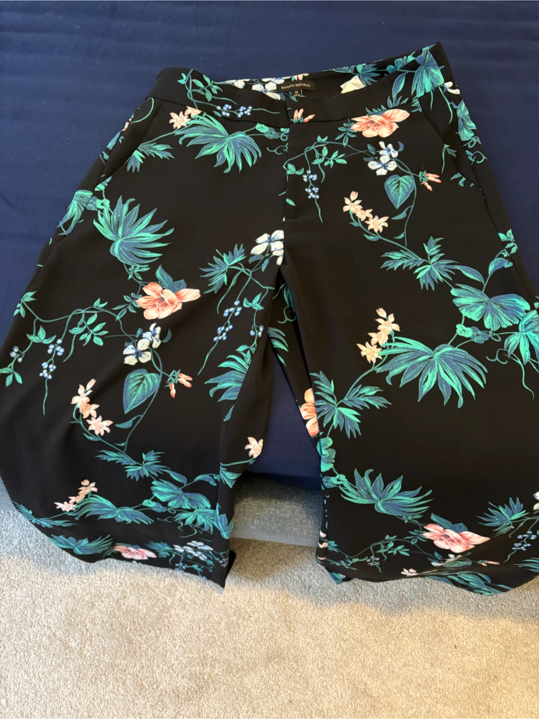 Banana Republic Floral Wide-Leg Pants Size 12 - photo 5