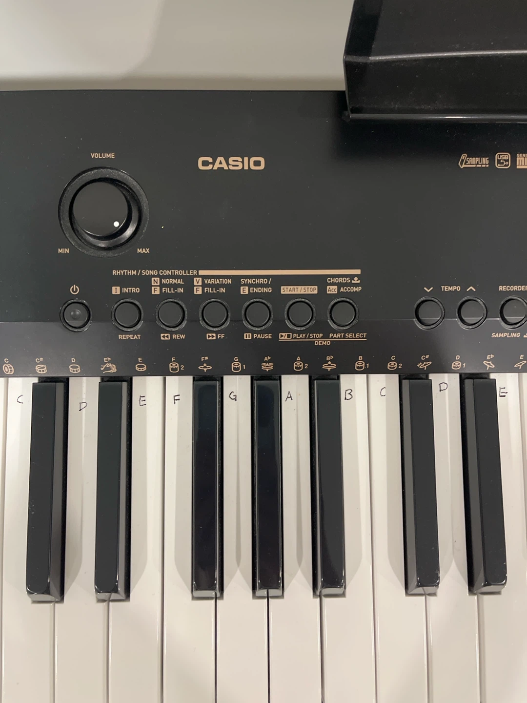 Casio Keyboard with Music Stand - photo 3