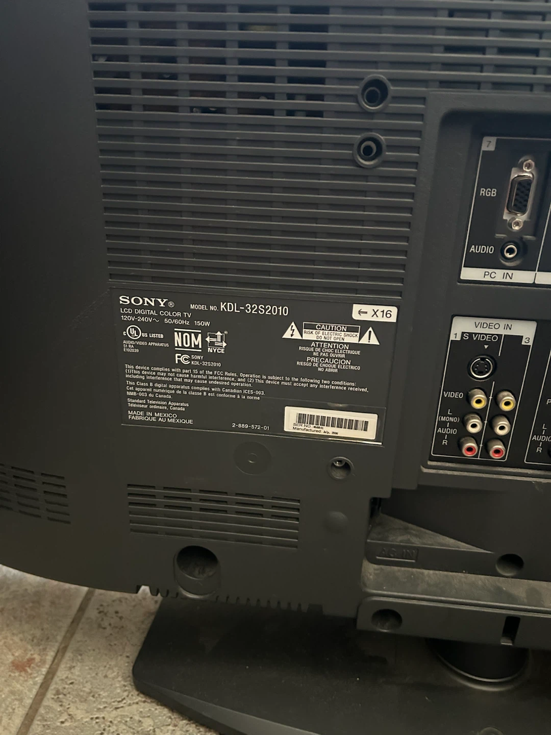 Sony Bravia KDL-32S2010 32" HD TV - photo 3