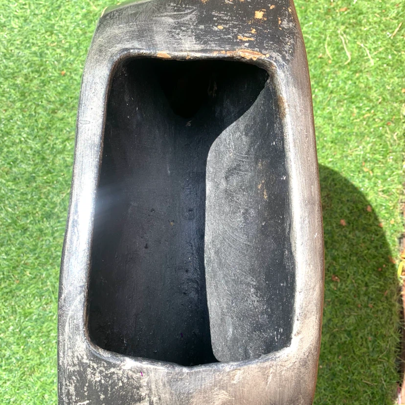 Modern Black & Silver Abstract Vase - photo 3