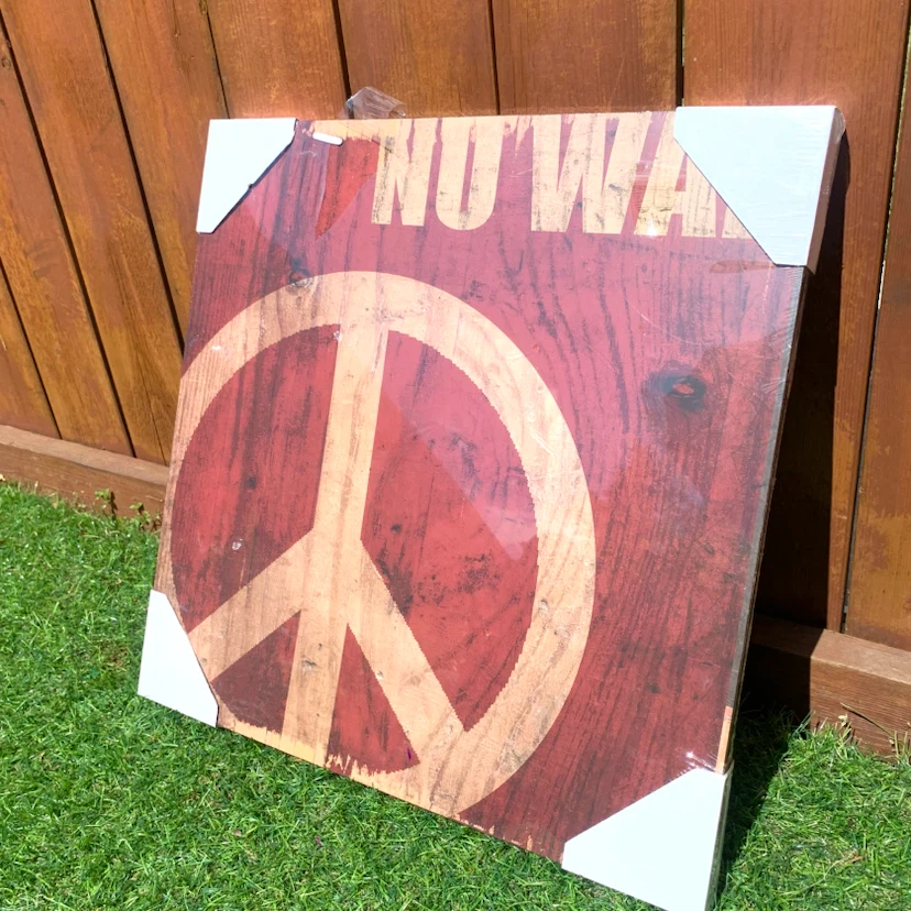 Peace Sign "No War" Wall Art