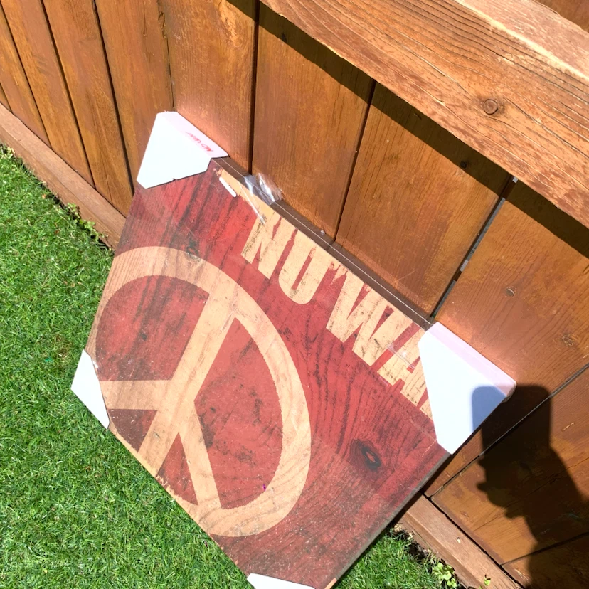 Peace Sign "No War" Wall Art - photo 2