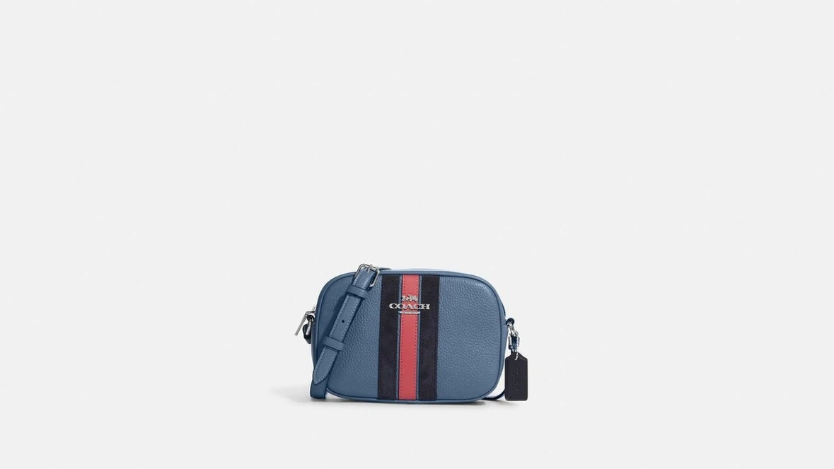 Coach Striped Camera Bag