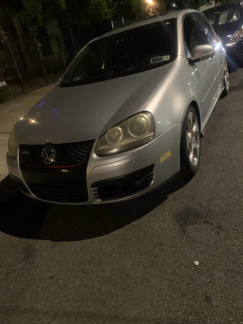 Silver Volkswagen GTI