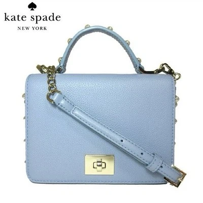 Kate Spade  Light Blue Leather Studded bag