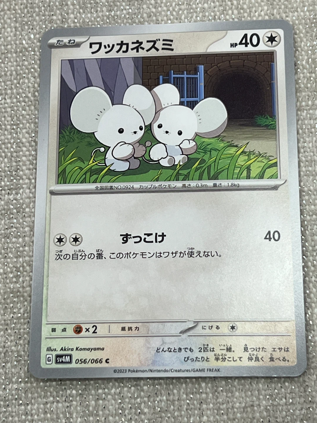 Pokemon Card - Wattrel Sv4M 056/066 C