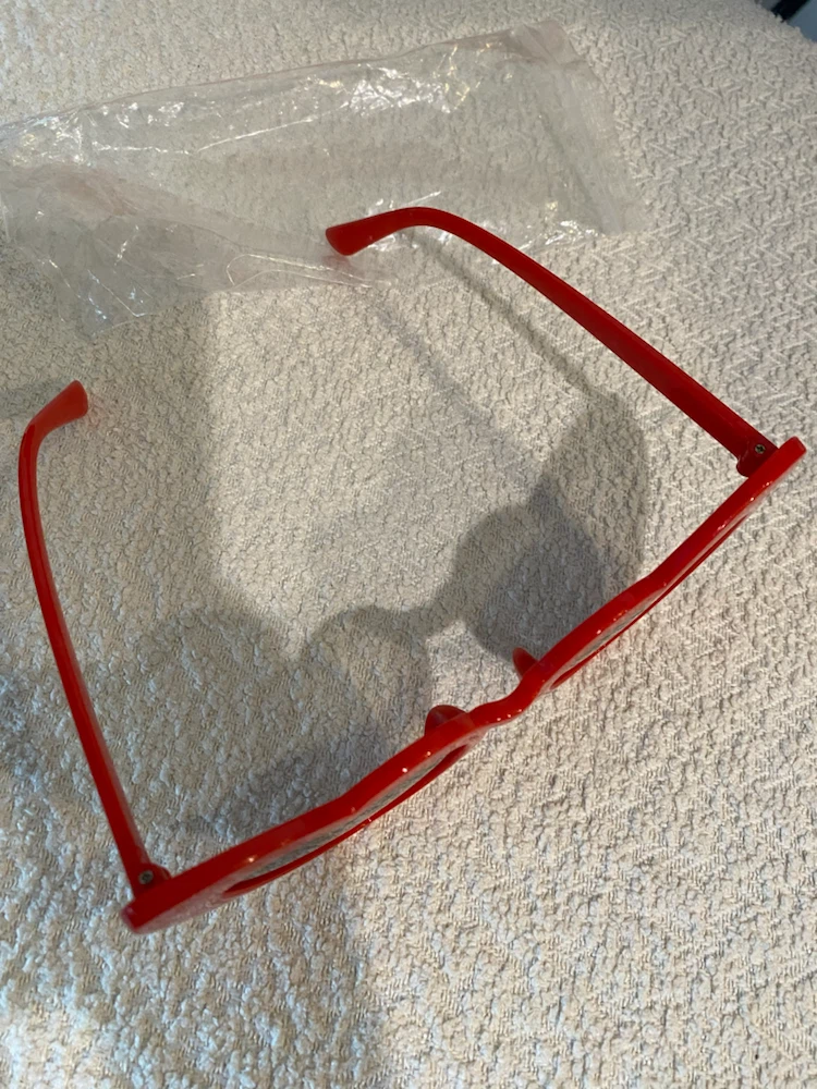 Red Heart Sunglasses Adult New - photo 3
