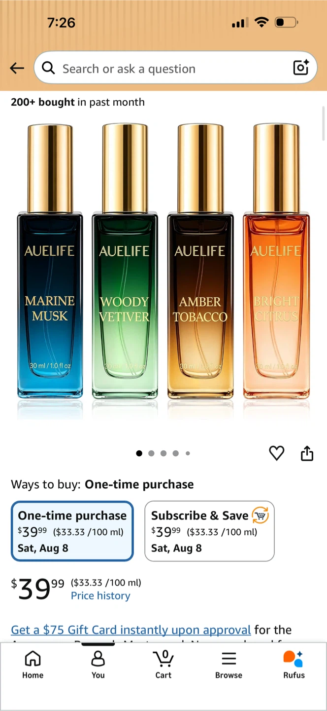 Auelife Men's Fragrance Gift Set - photo 3