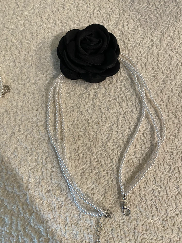 Pearl Flower Choker Necklaces x2 New Jewelry Fashion - photo 2