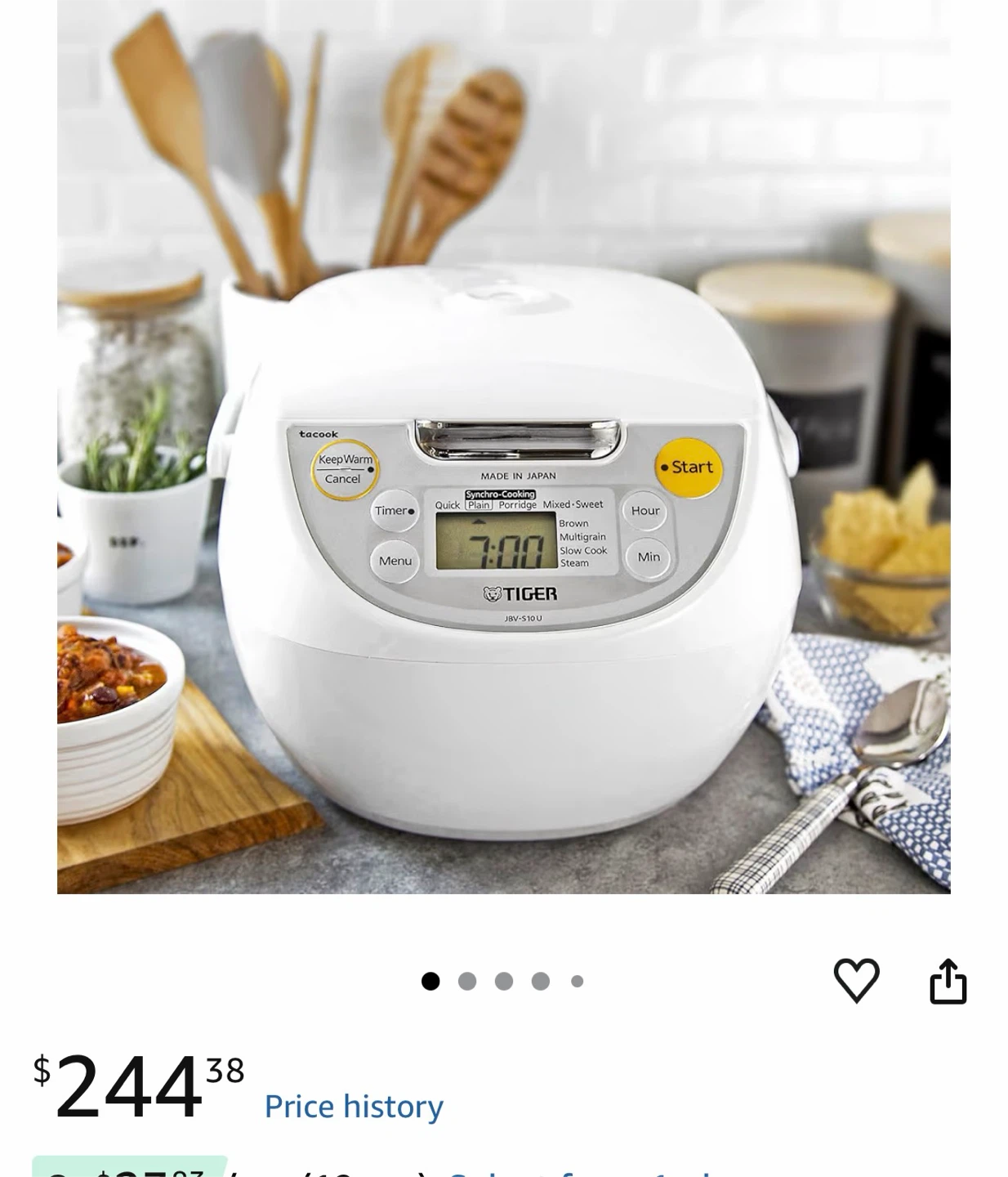 Tiger JBV-S10U Rice Cooker - photo 3