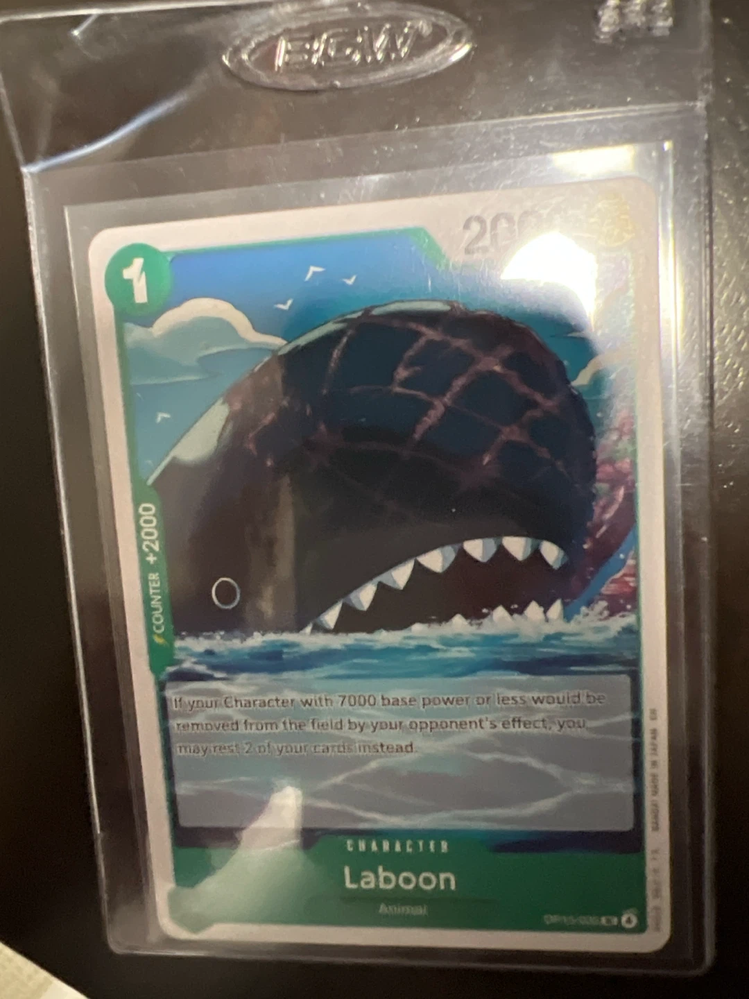SELLING  OP15   ONE PIECE CARD  LABOON ANIMAL
